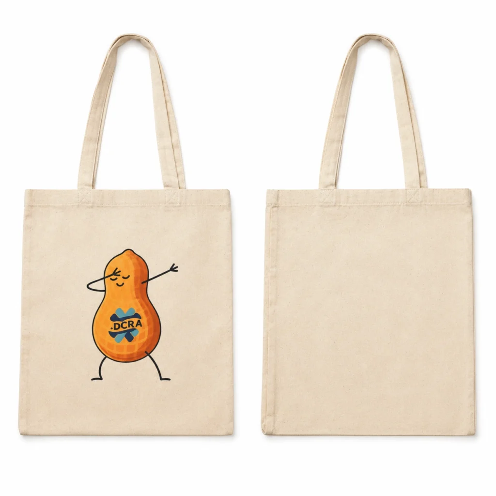 Bolsa tote DCRA “Cacahuete”: divertida, práctica y con propósito