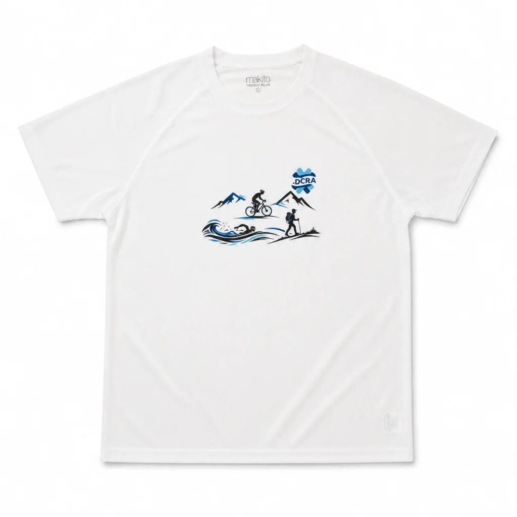 Camiseta técnica DCRA: deporte, energía y compromiso