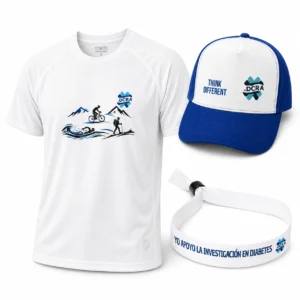 Pack DCRA “Muévete con propósito”: camiseta técnica, gorra y pulsera solidaria