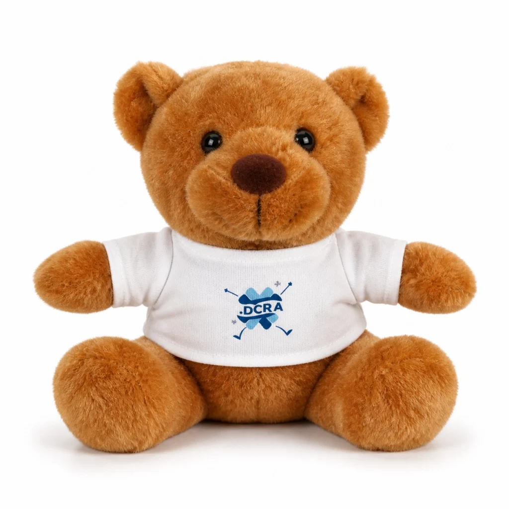 Peluche osito DCRA: ternura, cariño y propósito