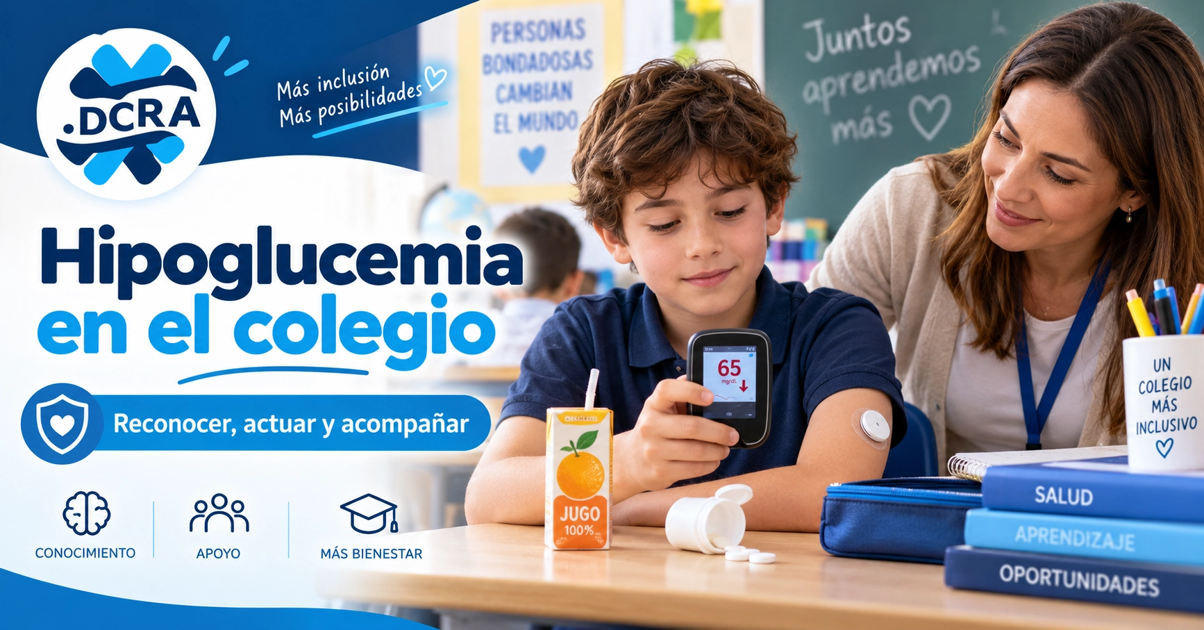 Cómo actuar ante una hipoglucemia escolar